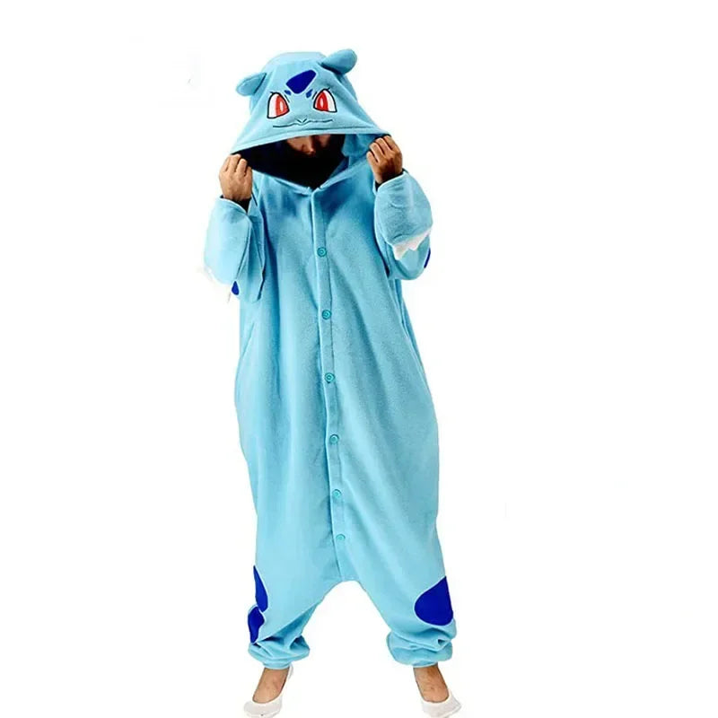 Pokemon Kigurumi Onesie Snorlax Eevee Squirtle Gengar Pijama Cosplay Costume Halloween Adult Anime Umbreon Pajamas