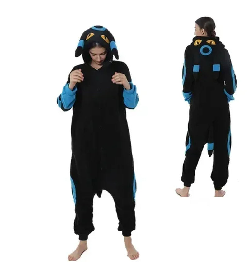 Pokemon Kigurumi Onesie Snorlax Eevee Squirtle Gengar Pijama Cosplay Costume Halloween Adult Anime Umbreon Pajamas