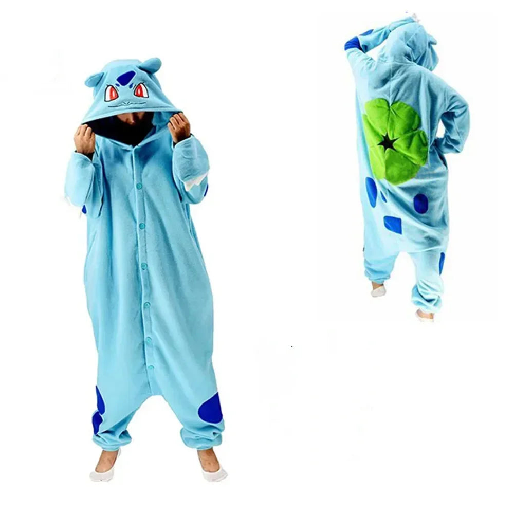 Pokemon Kigurumi Onesie Snorlax Eevee Squirtle Gengar Pijama Cosplay Costume Halloween Adult Anime Umbreon Pajamas