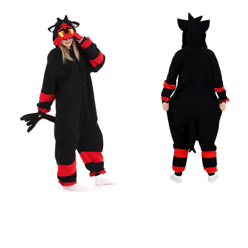 Pokemon Kigurumi Onesie Snorlax Eevee Squirtle Gengar Pijama Cosplay Costume Halloween Adult Anime Umbreon Pajamas