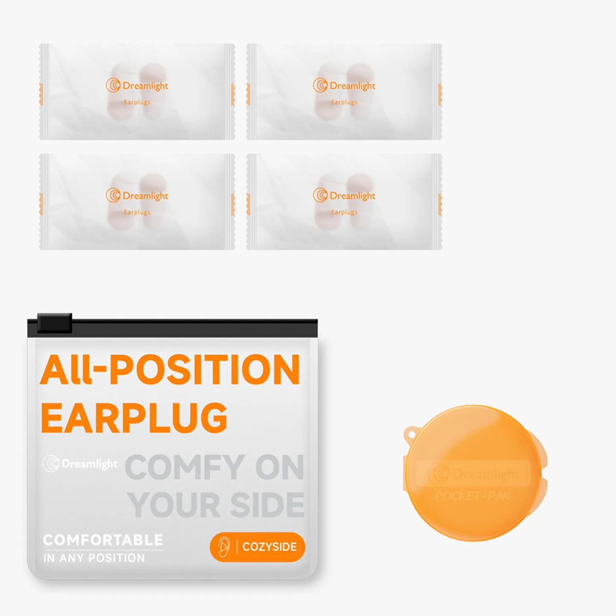 Dreamlight Noise-Canceling Earplugs Comfortable Soundproofing Portable Travel Protection Earplugs Full-Sleeper Earplugs