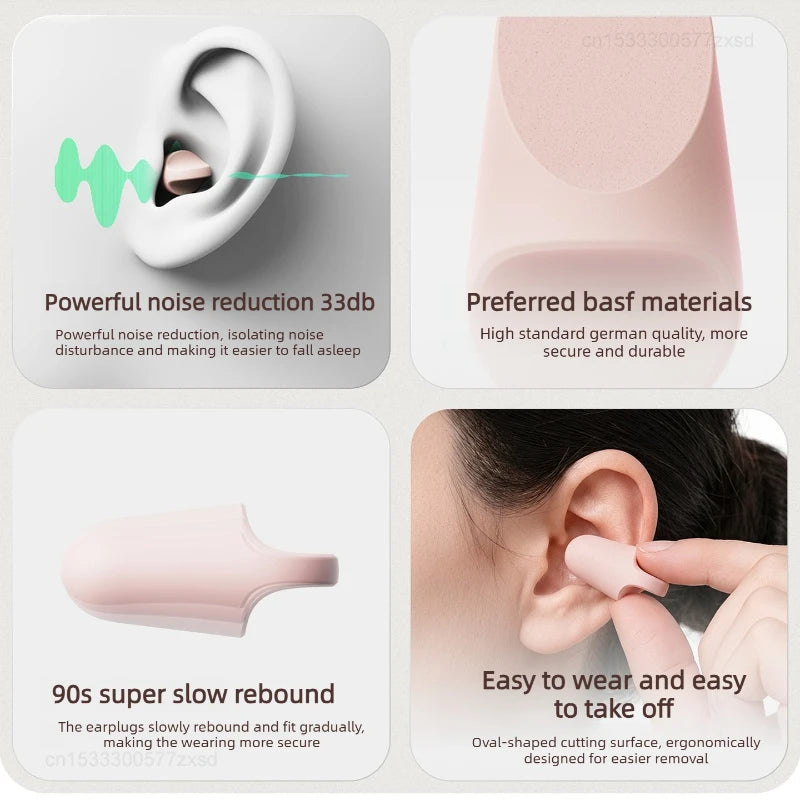 Dreamlight Noise-Canceling Earplugs Comfortable Soundproofing Portable Travel Protection Earplugs Full-Sleeper Earplugs