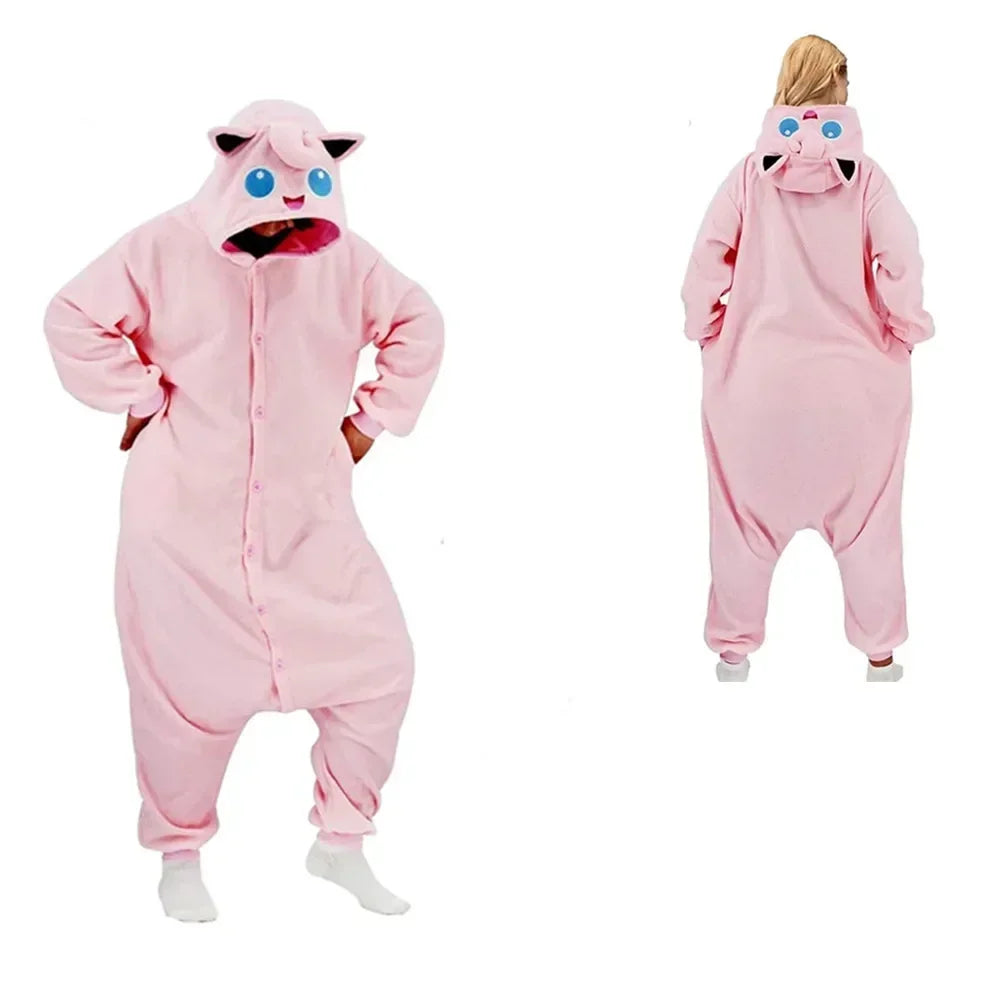 Pokemon Kigurumi Onesie Snorlax Eevee Squirtle Gengar Pijama Cosplay Costume Halloween Adult Anime Umbreon Pajamas