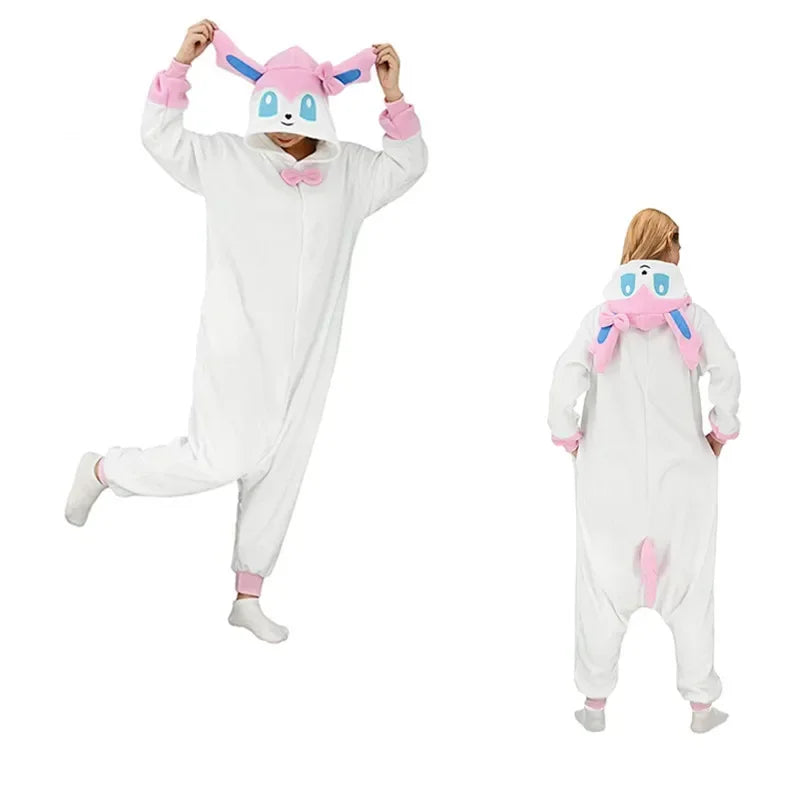 Pokemon Kigurumi Onesie Snorlax Eevee Squirtle Gengar Pijama Cosplay Costume Halloween Adult Anime Umbreon Pajamas