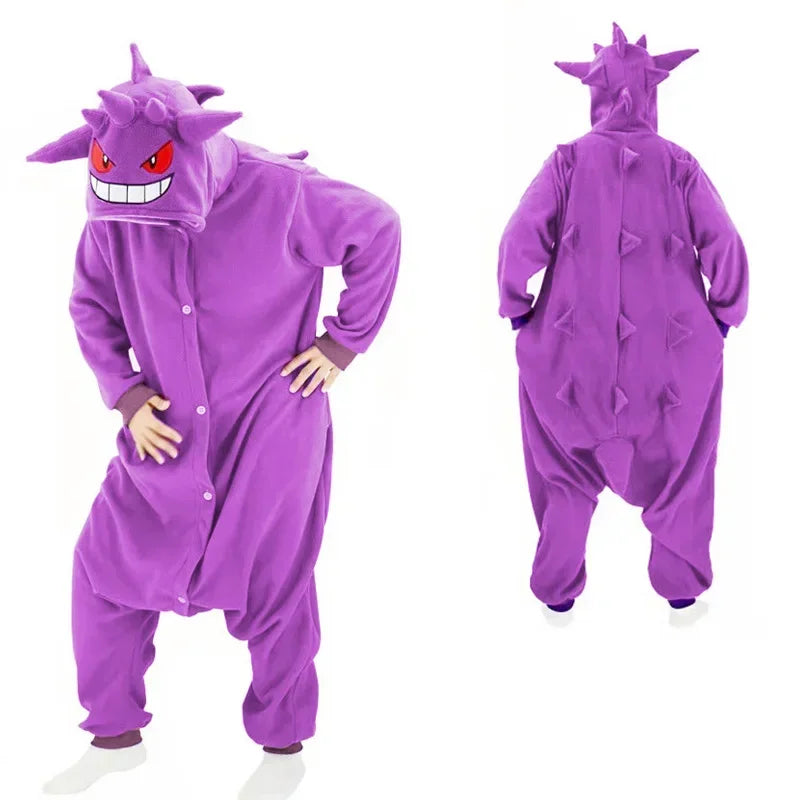 Pokemon Kigurumi Onesie Snorlax Eevee Squirtle Gengar Pijama Cosplay Costume Halloween Adult Anime Umbreon Pajamas